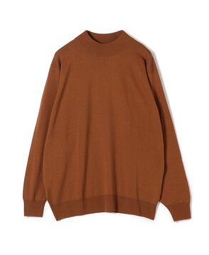 JOHN SMEDLEY ウール モックネックプルオーバーニット