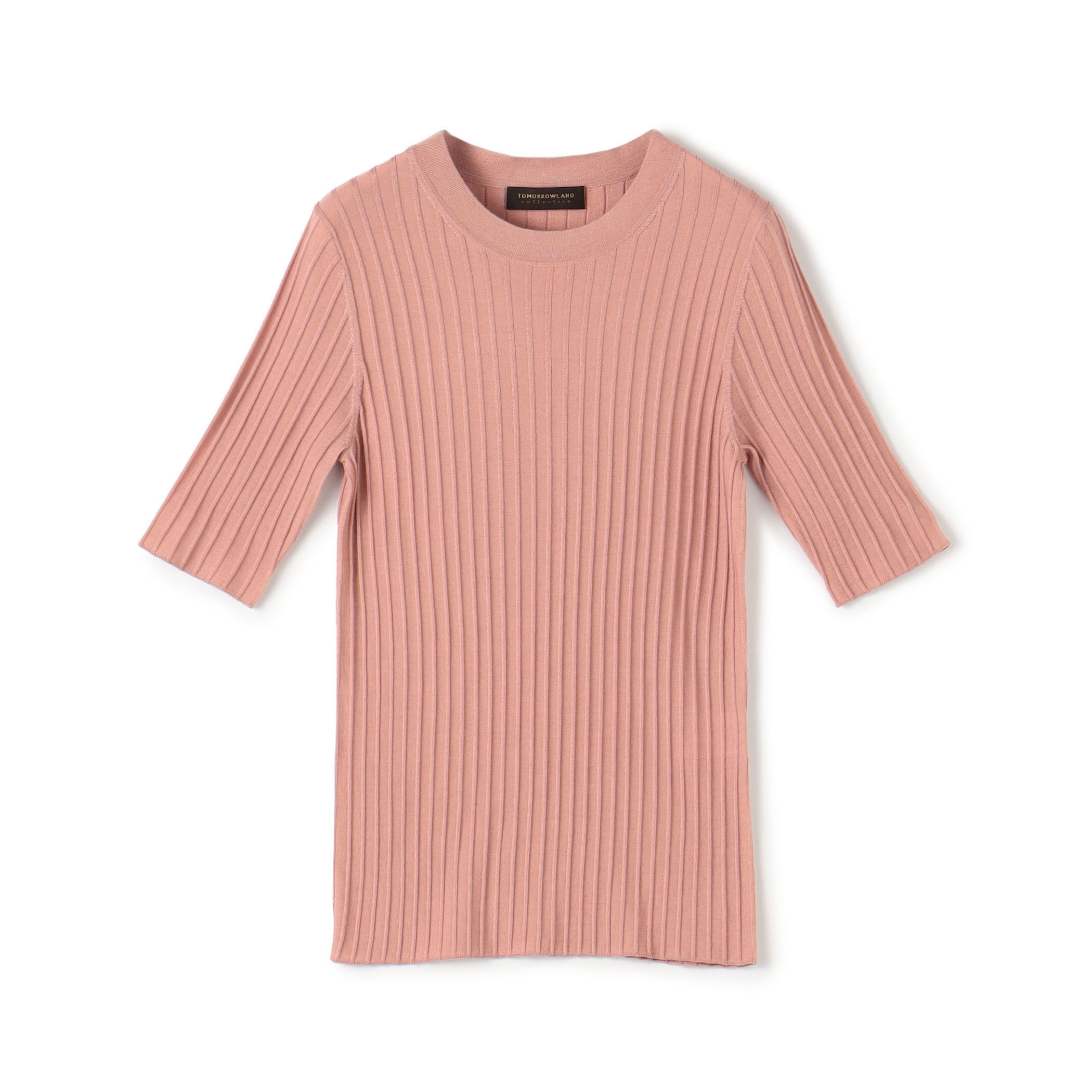 カシミヤシルクリブ ハーフスリーブプルオーバー｜トゥモローランド