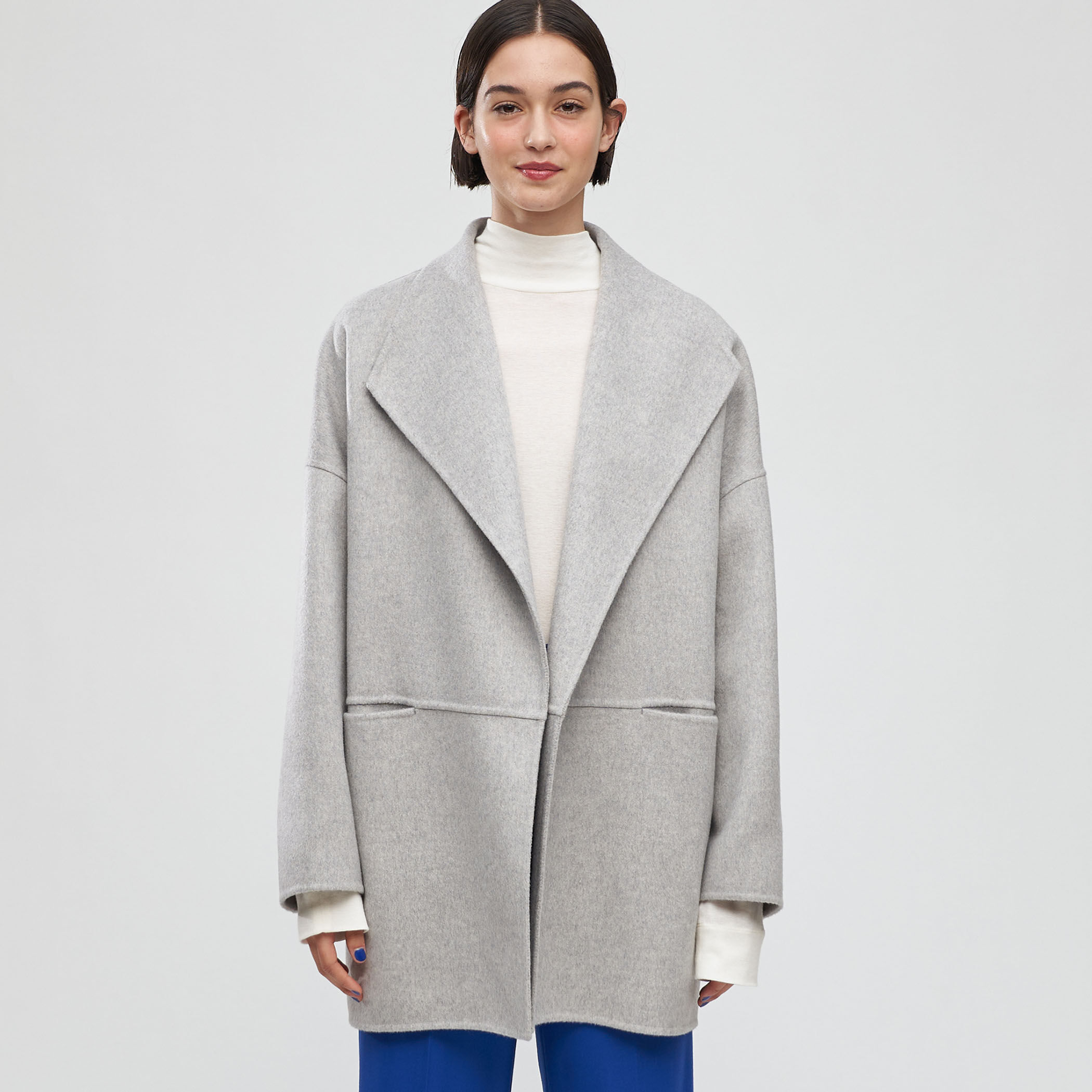 ⭐️デプレDES PRES ダブルフェイスメルトンビーバー ロングコート⭐️ DES PRES コート アウター 「一部WEB限定」ダブルフェイス