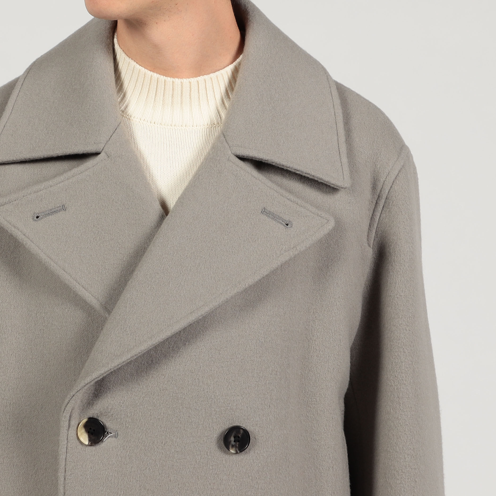 ○The CLASIK PEA COAT カシミヤメルトン ピーコート Joshua