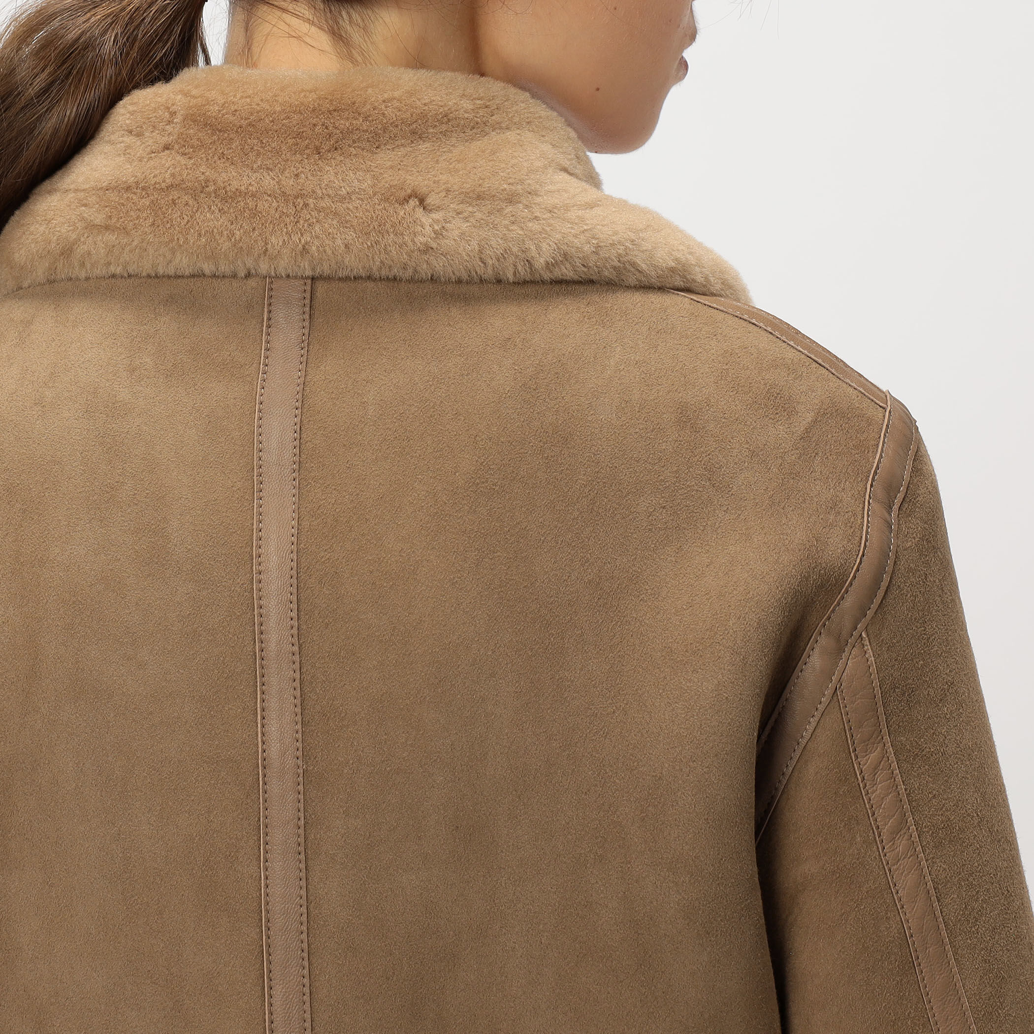 暖かい☆ 美品　ブレンへイム　ラムレザー　ベージュ 暖かい☆ 美品 ブレンへイム ラムレザー ベージュ