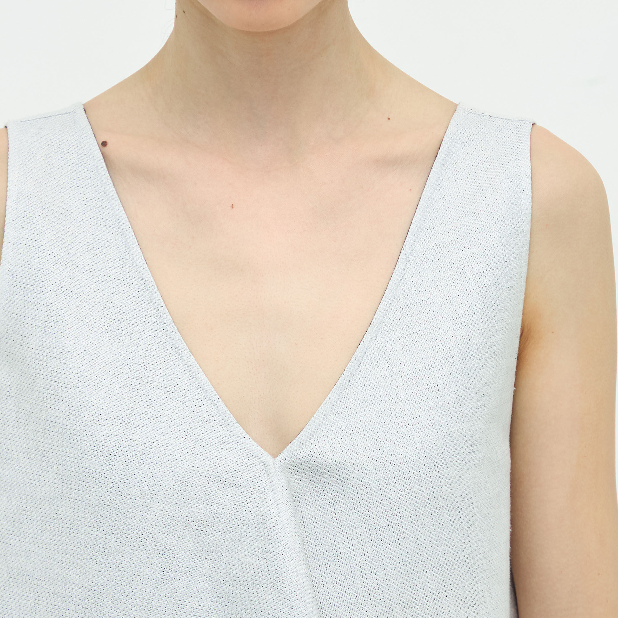 リネンコットンツイル ダブルフェイステントシャツ｜トゥモローランド