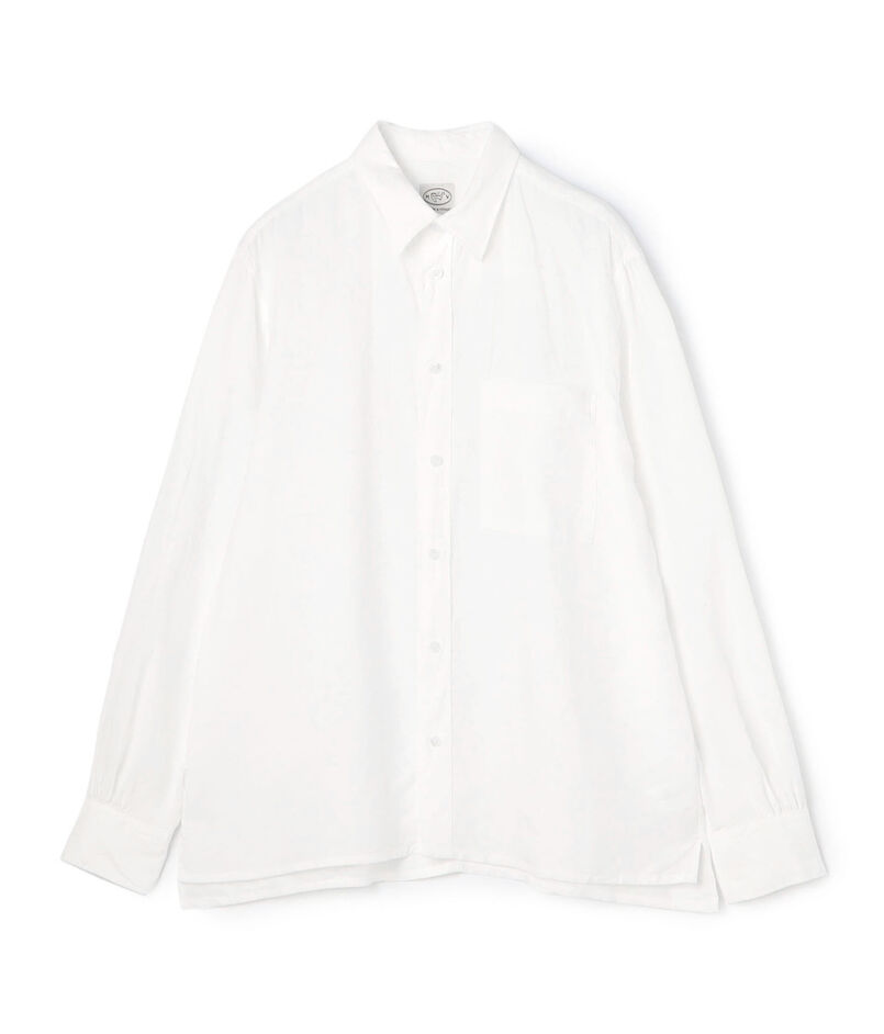 80リネン レギュラーカラーシャツ