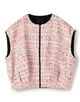 Colore Fancy Tweed Zip-Up Gilet