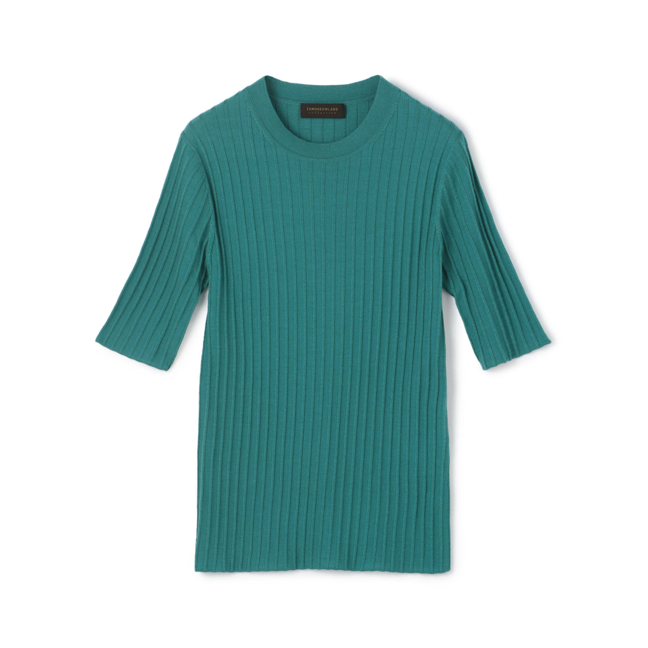 カシミヤシルクリブ ハーフスリーブプルオーバー｜トゥモローランド