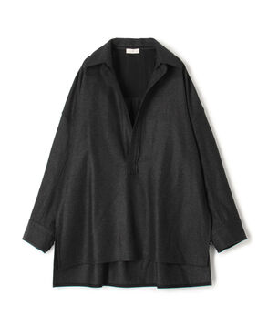 ウールフラノ プルオーバーシャツ