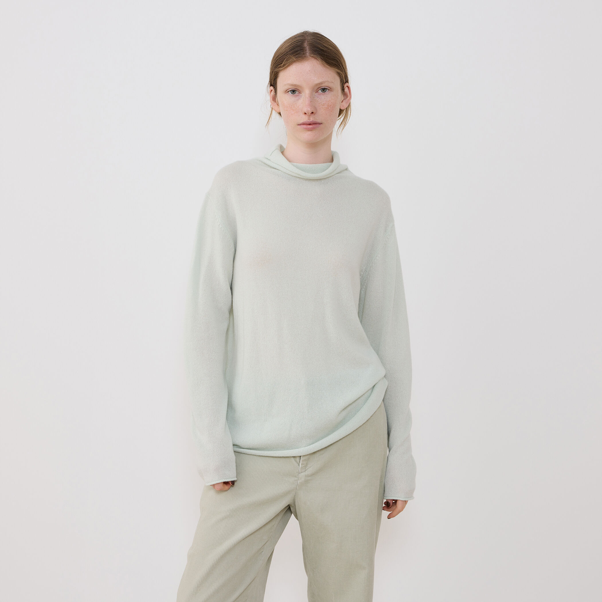 GALERIE VIE 定価3.7万 カシミヤ混 タートルネックプルオーバー スコットランドカシミヤ タートルネックプルオーバー | GALERIE VIE