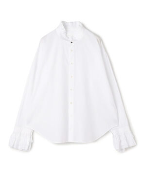 コットン フリルシャツ