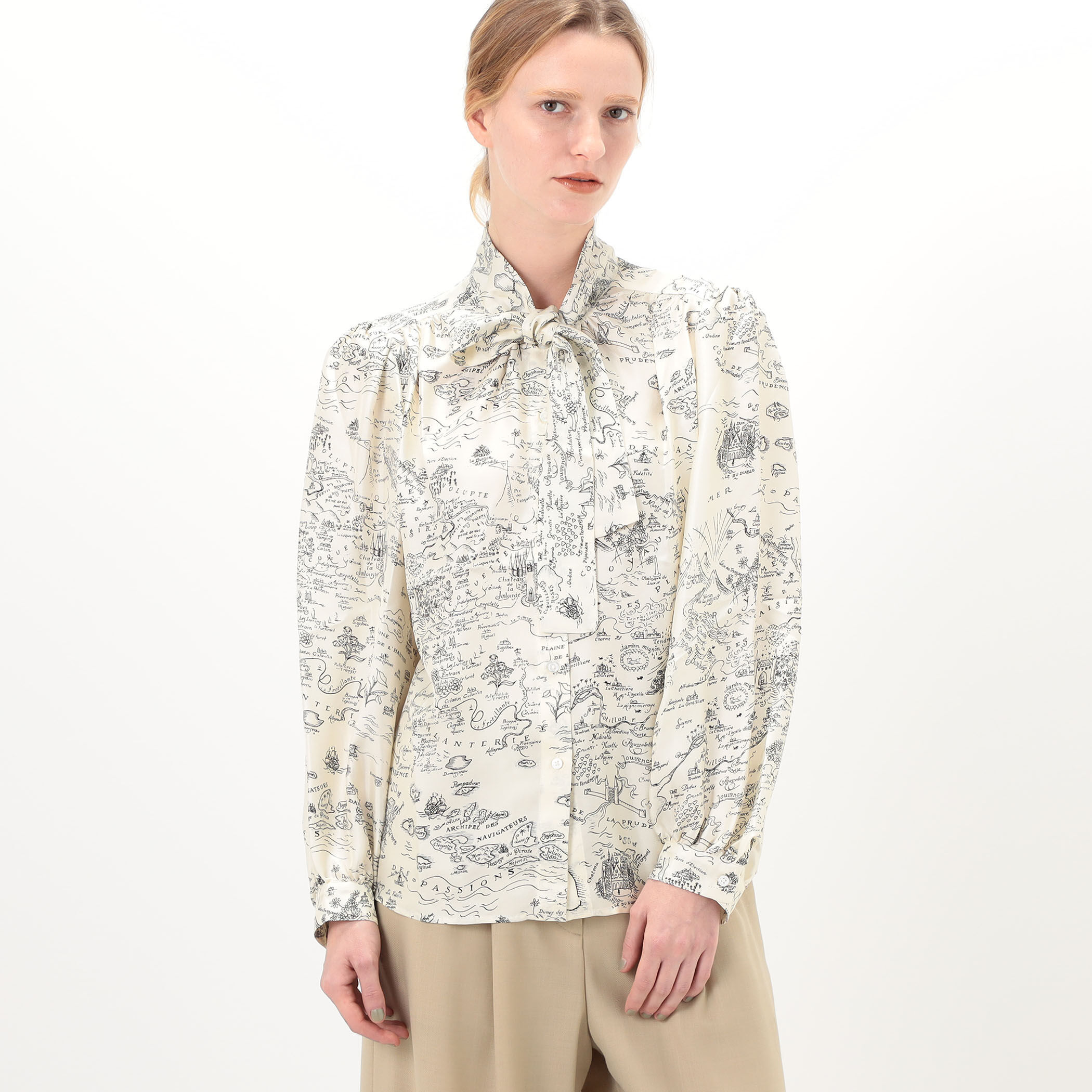 トップス LA PRESTIC OUISTON SILK TOP LA PRESTIC OUISTON FRANCOISE シルクシャツ｜トゥモローランド 公式サイト