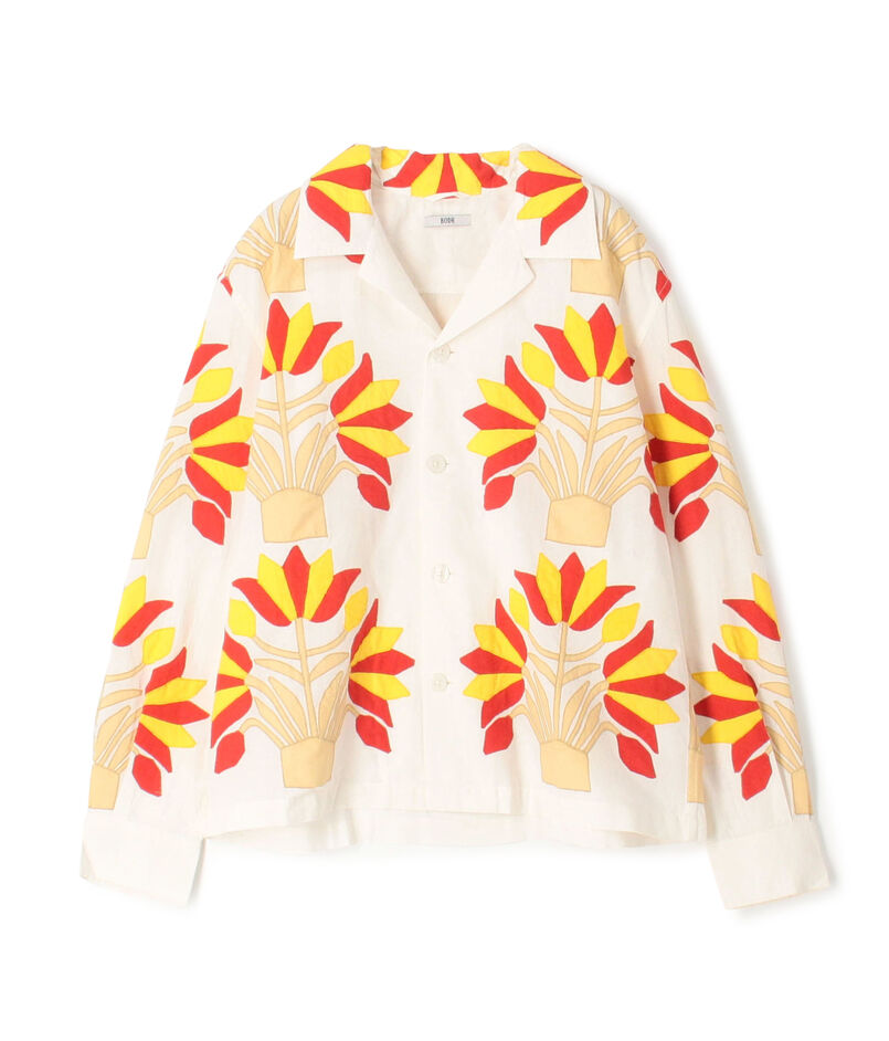 BODE FOLIAGE APPLIQUE LONG SLEEVE SHIRT