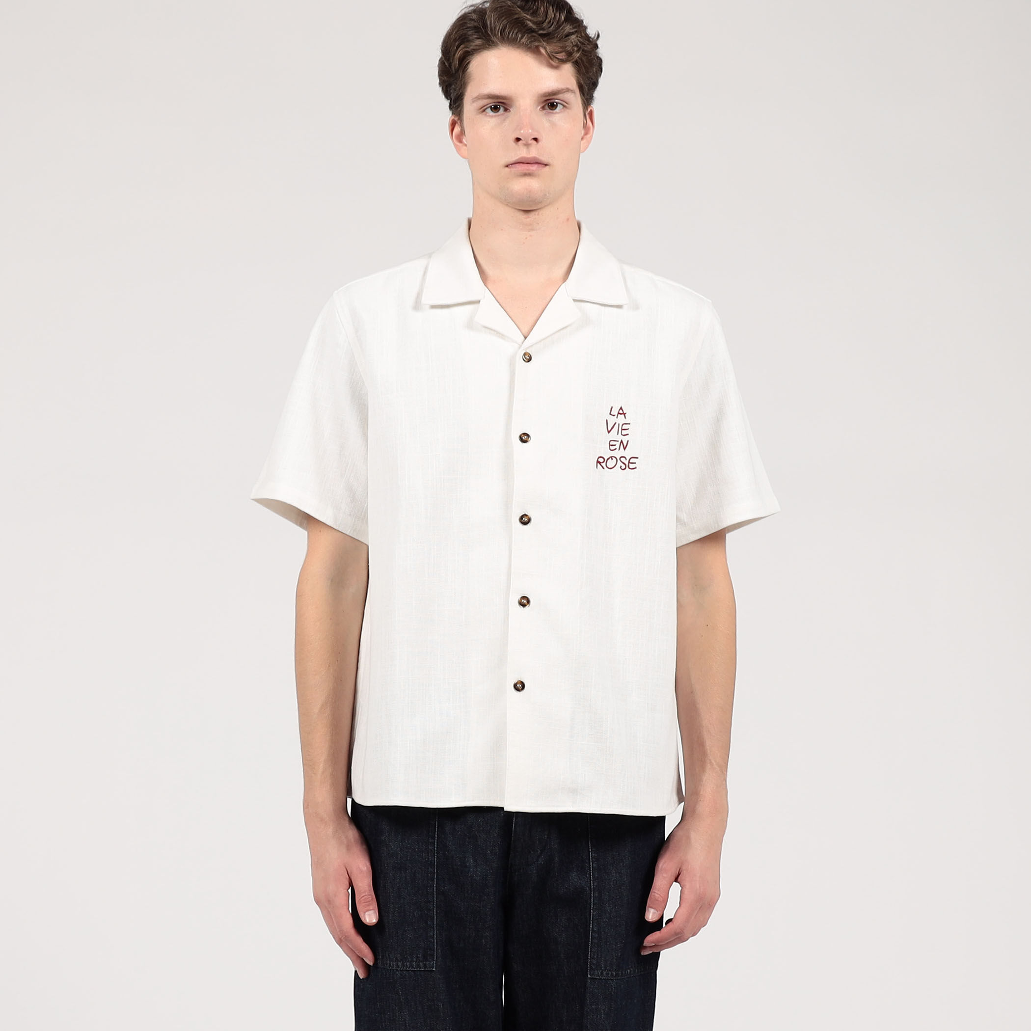 卸売 Vie La Tribu-to en ショートスリーブシャツ Rose トップス