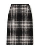 カラーネップチェック タイトストレートスカート