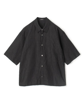 リネンキュプラシルクコンパクト ハーフスリーブシャツ