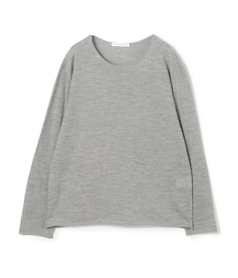 カシミヤシルク クルーネックプルオーバー