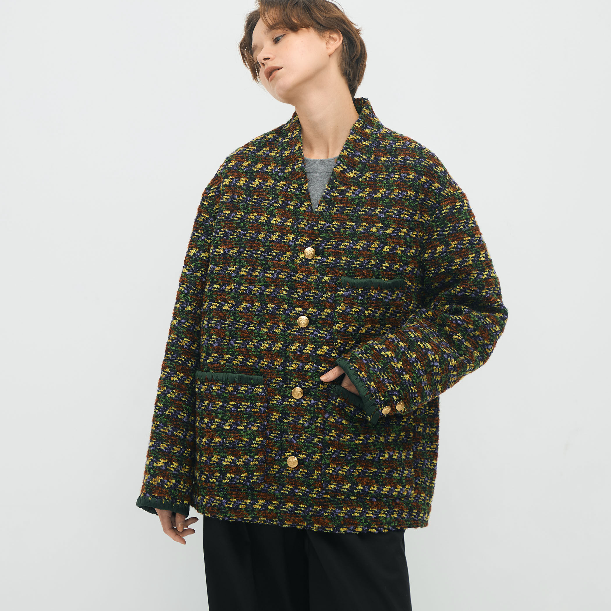 CABaN LADY JANE ノーカラージャケット｜トゥモローランド 公式通販
