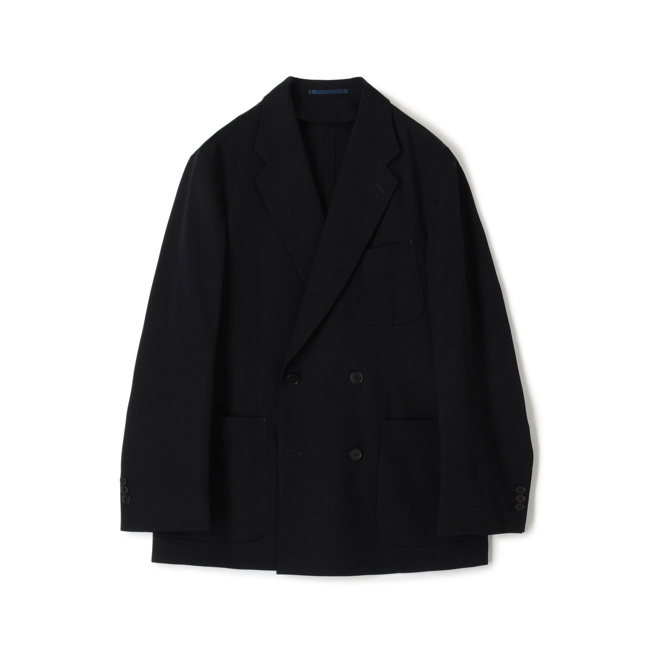 ウールギャバジン ダブルブレステッド4Bジャケット｜トゥモローランド