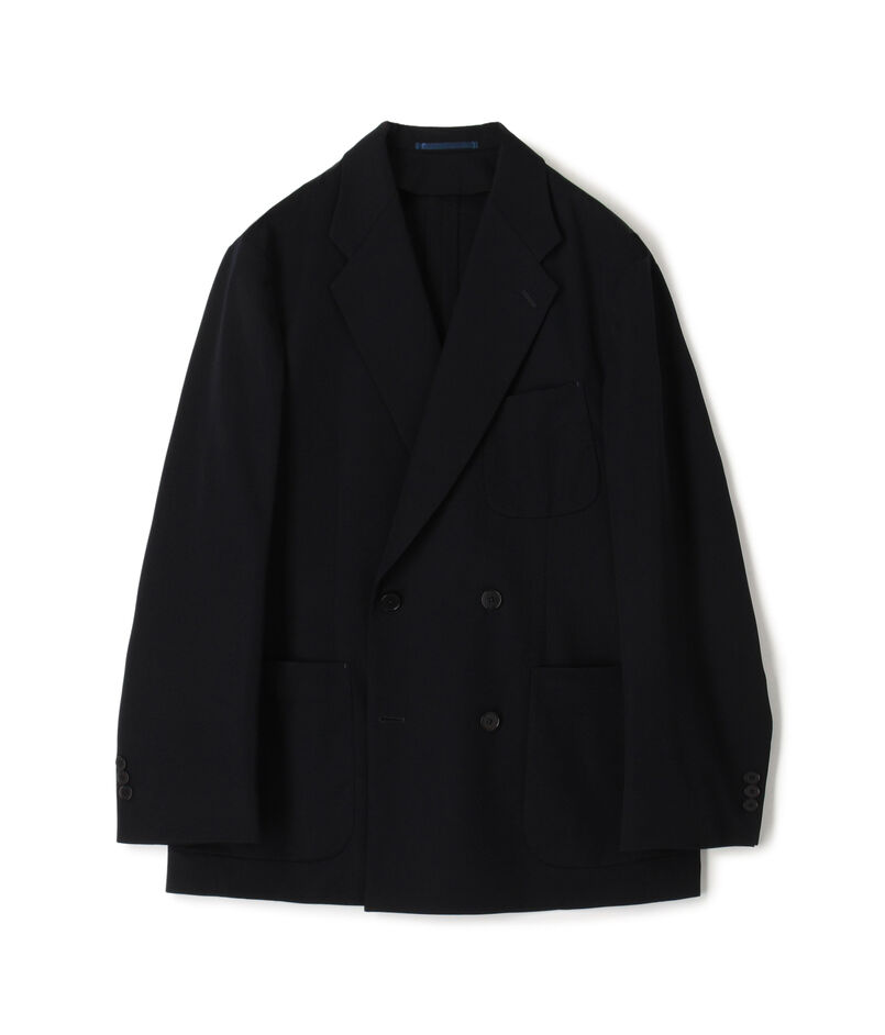 ウールギャバジン ダブルブレステッド4Bジャケット