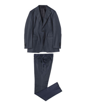 ウールシルク ピンヘッド シングルブレステッド2Bスーツ Delfino