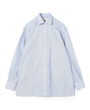 120/2コットンポプリン ワイドスプレッドカラーシャツ
