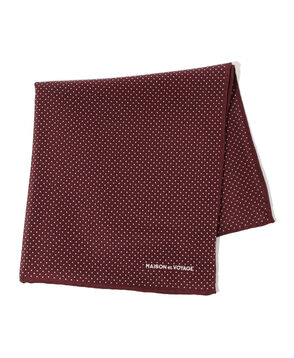 MAISON et VOYAGE シルク 1mmドット ポケットチーフ