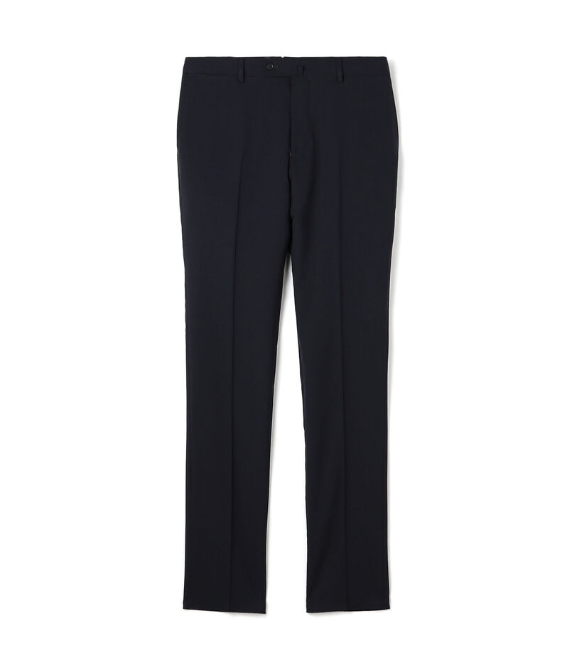 Super120'sウールポリエステル ノープリーツスリムスラックス