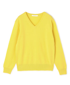 スコットランドカシミヤ Vネックニット