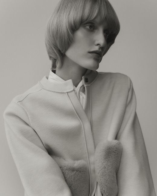 2017aw今季新品トゥモローランドballseyウール混タックパンツ32グレー 