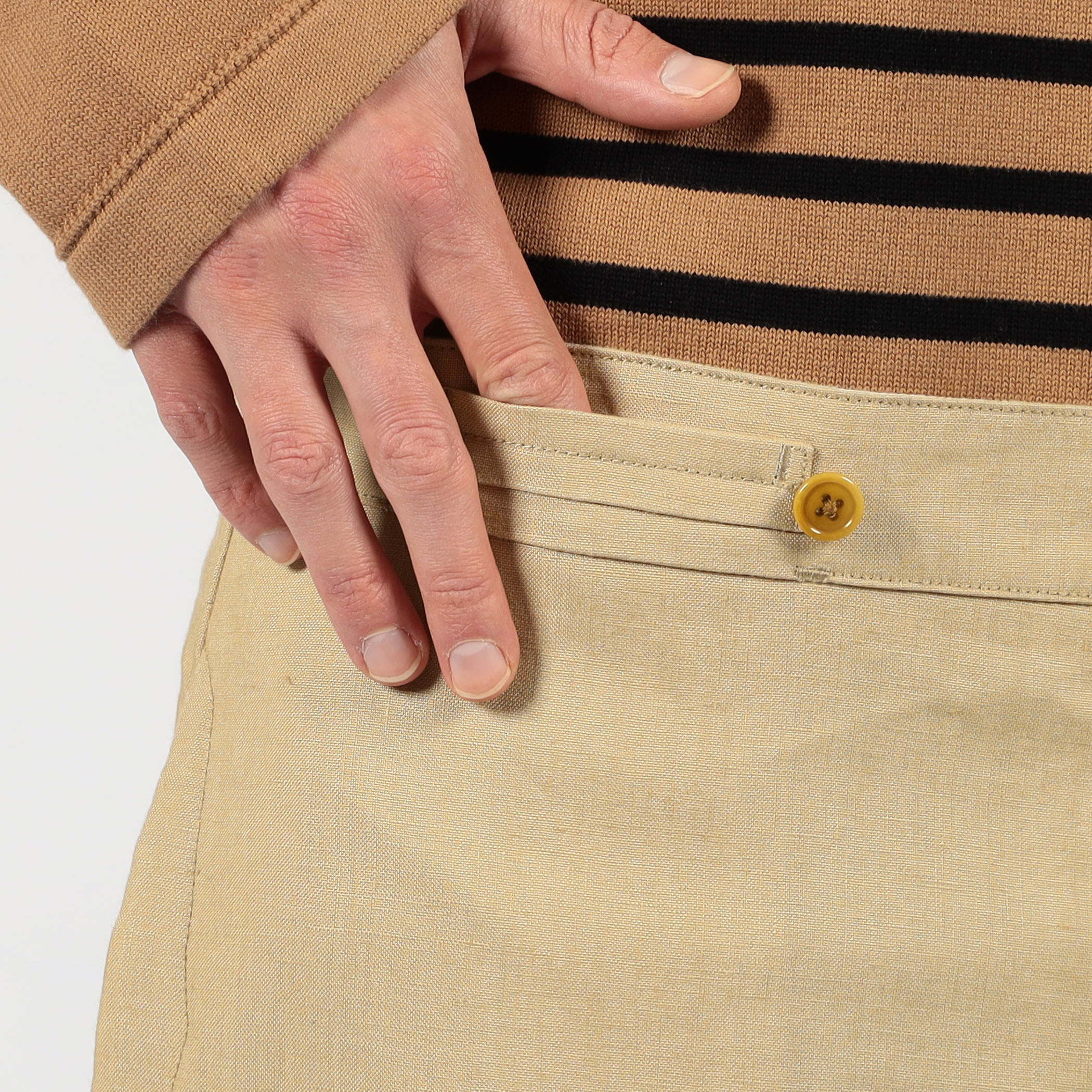 MAATEE&SONS FRENCH WORK PANTS LINEN CAMBUS リネンパンツ