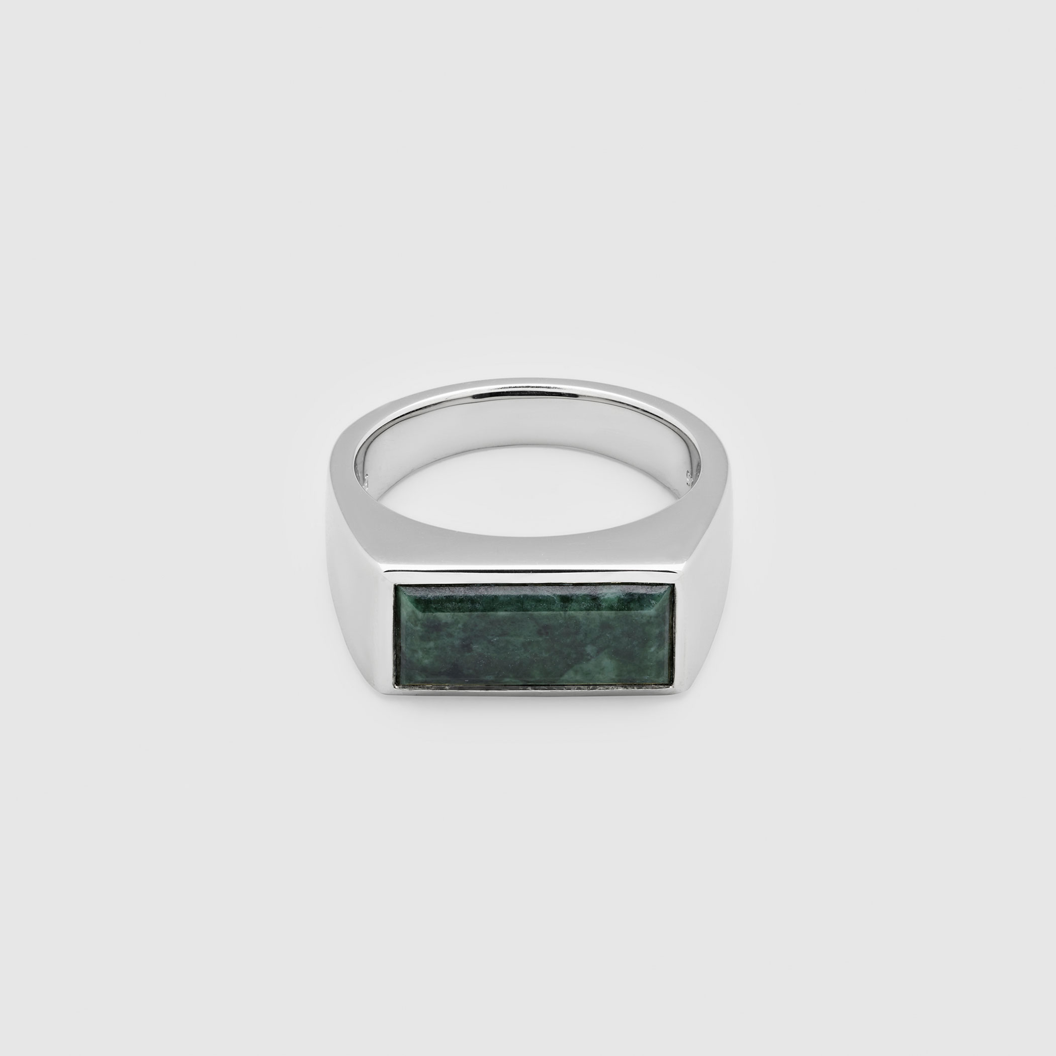 TOM WOOD Peaky Ring Green Marble リング