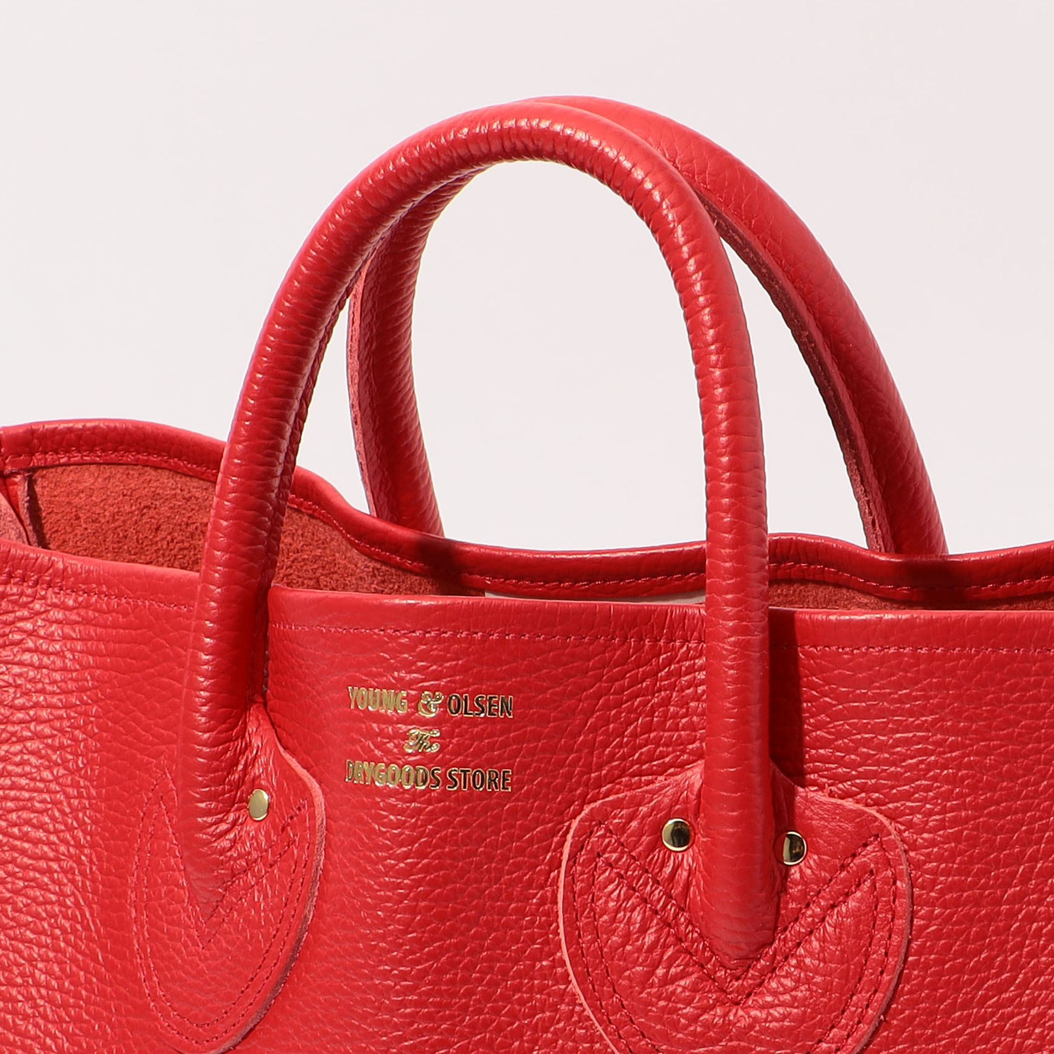 【YOUNG\u0026OLSEN】別注 EMBOSSED LEATHER TOTE S