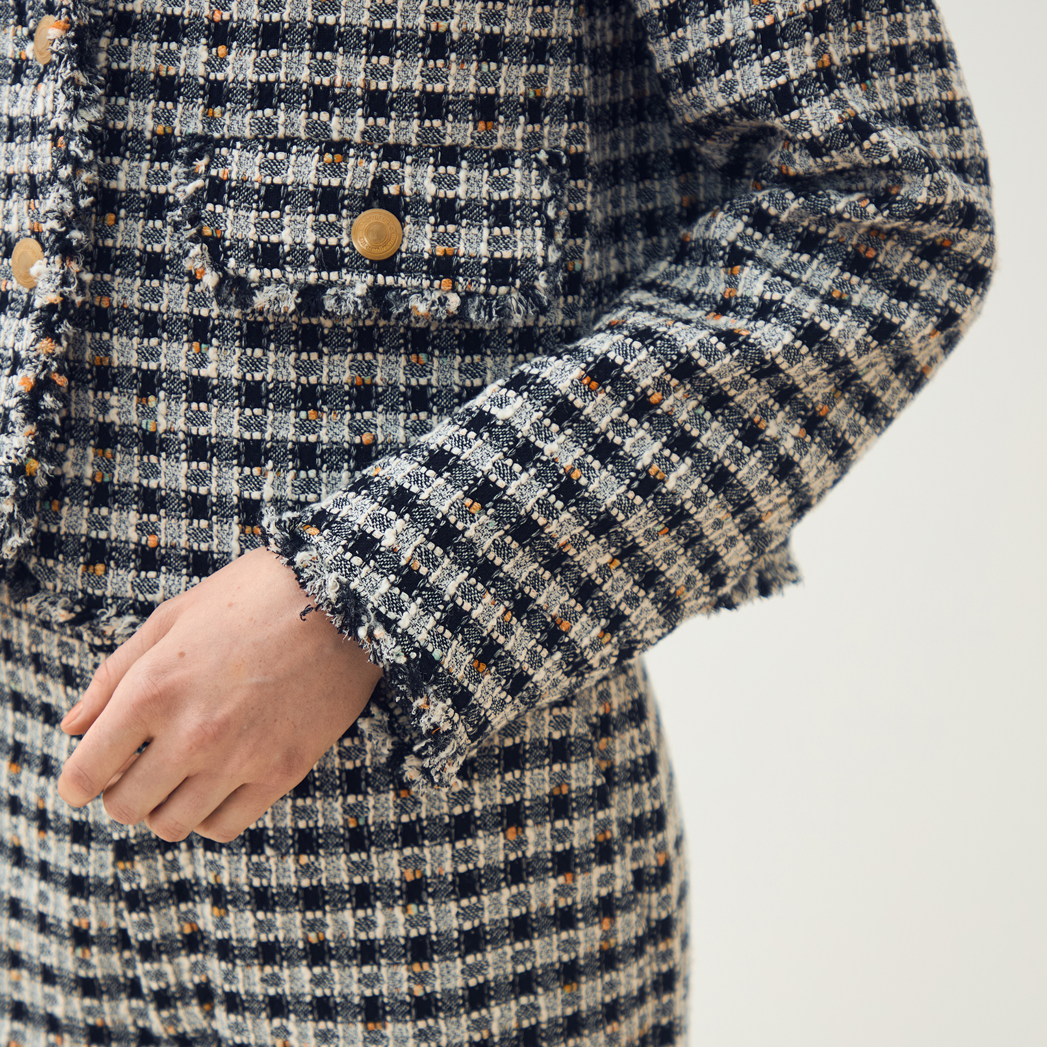 WEB先行予約】クロレギンガムチェック ショートジャケット