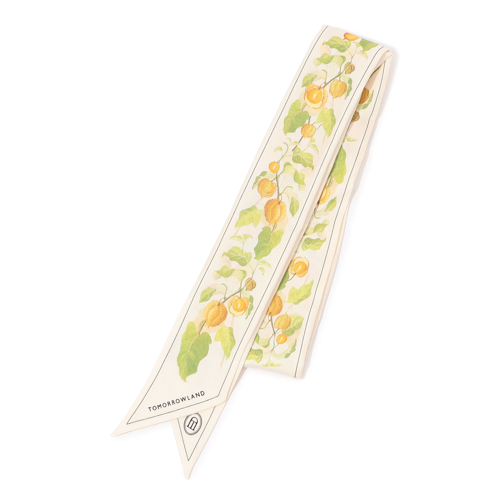 ATELIER TOMORROW AUTUMN FLOWER BANDEAU シルクスカーフ