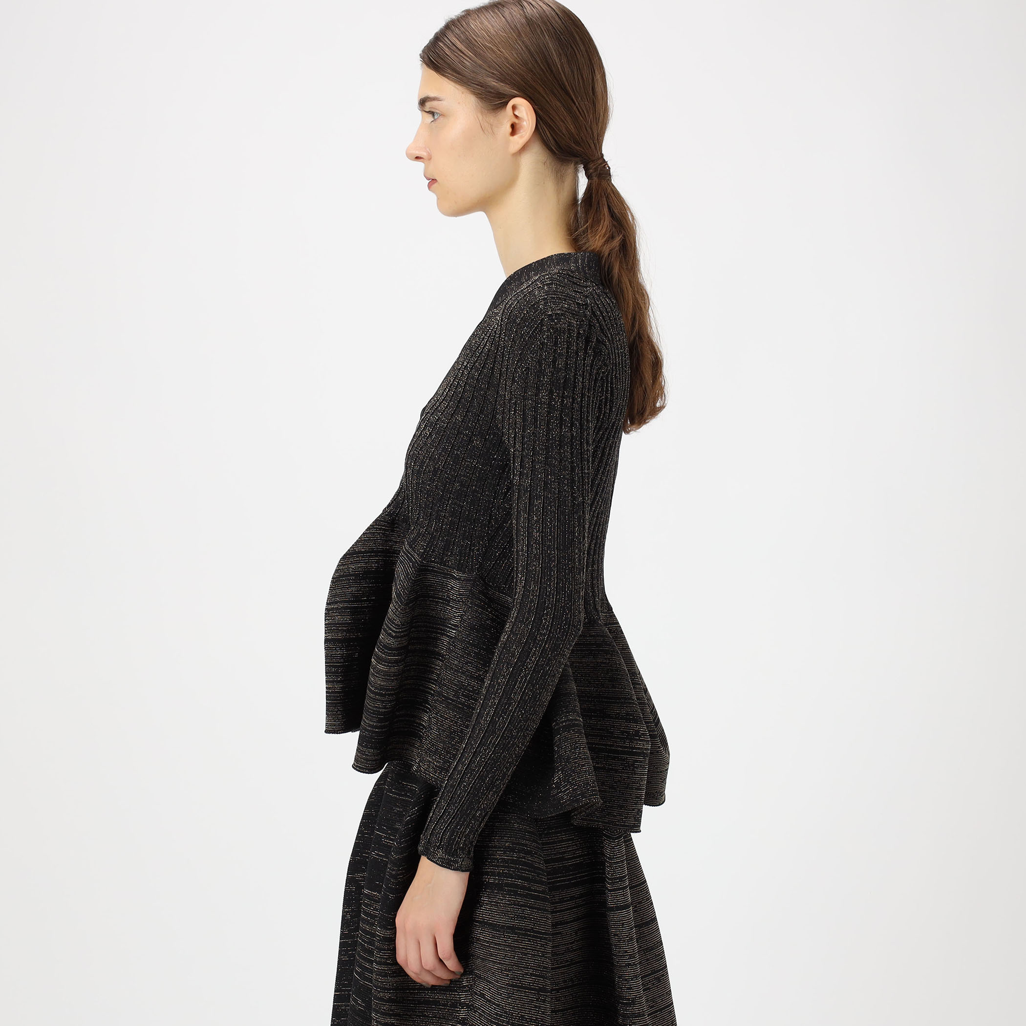 【未使用タグ】CFCL POTTERY GLITTER CARDIGAN 黒 1 POTTERY GLITTER CARDIGAN