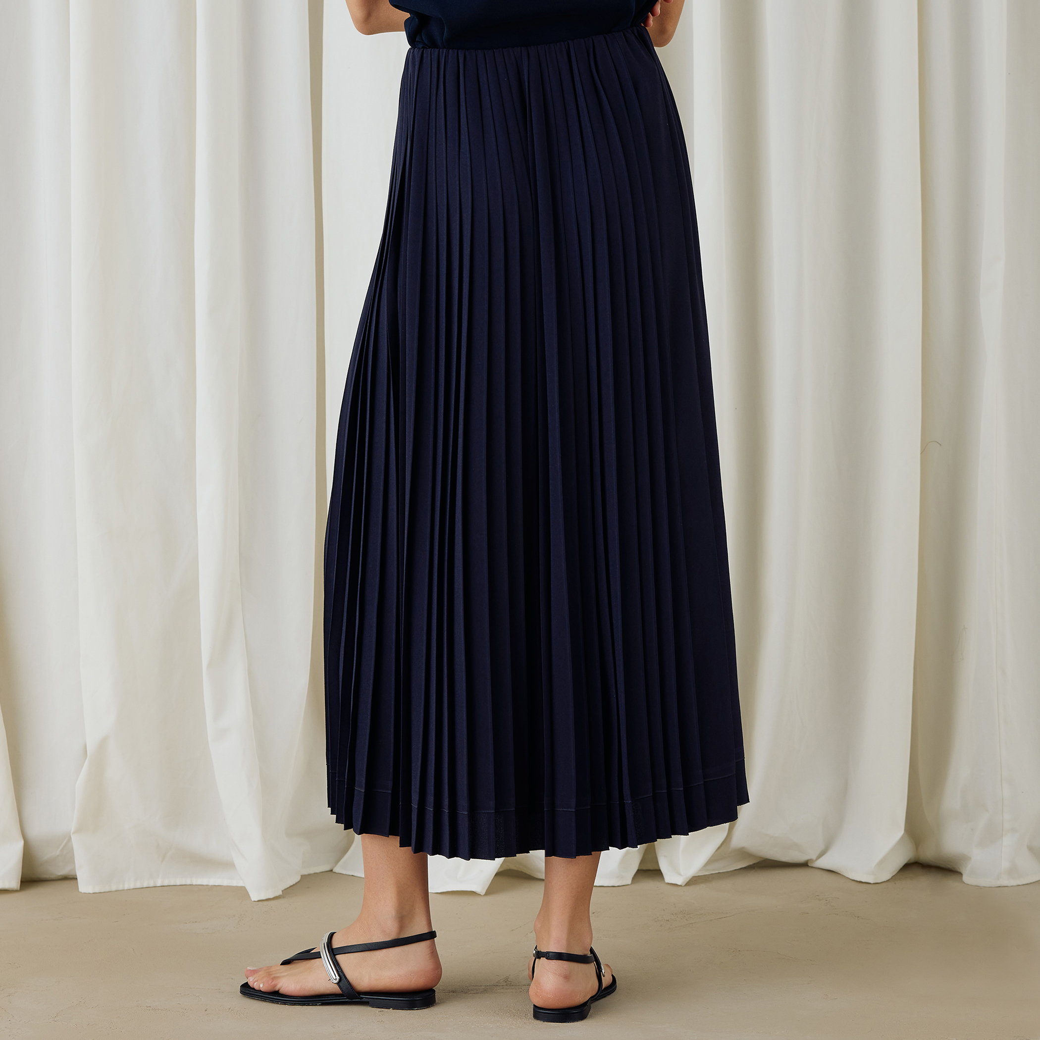 Drawer ドゥロワー FALL1 シルクジョーゼット プリーツスカート 中古・古着通販】DRAWER (ドゥロワー) ジョーゼットプリントプリーツ