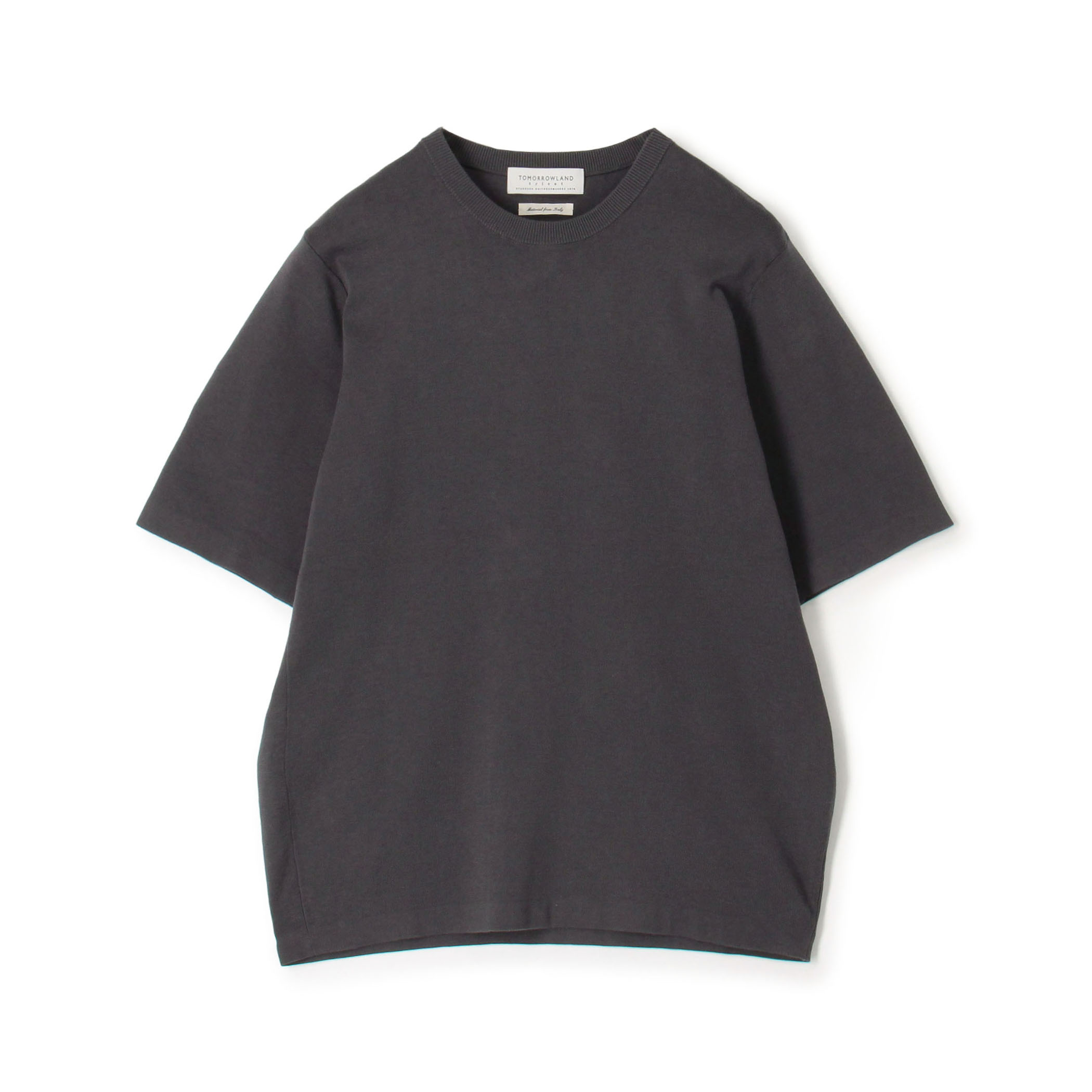 TOMORROWLAND tricot シーアイランドコットン ハーフスリーブクルーネックニット