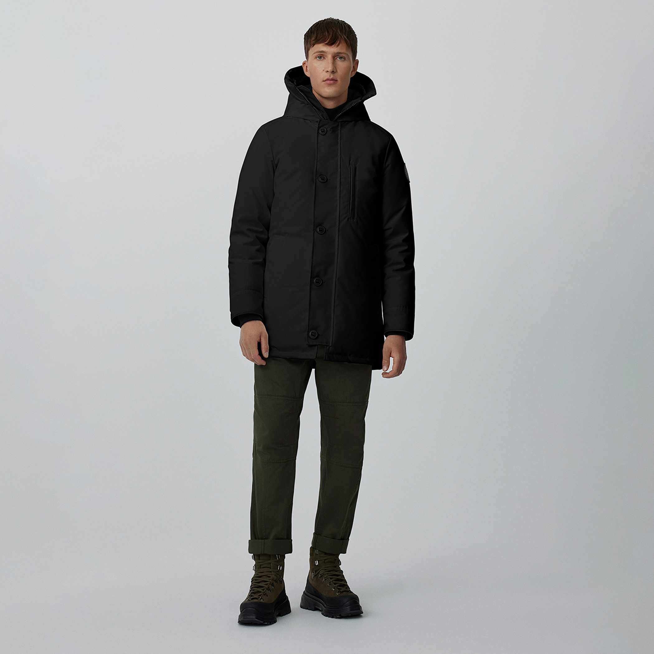 極美品 Lサイズ   CHATEAU PARKA ブラック BLACK DISC】Chateau Parka Black Label | CANADA GOOSE(カナダグース