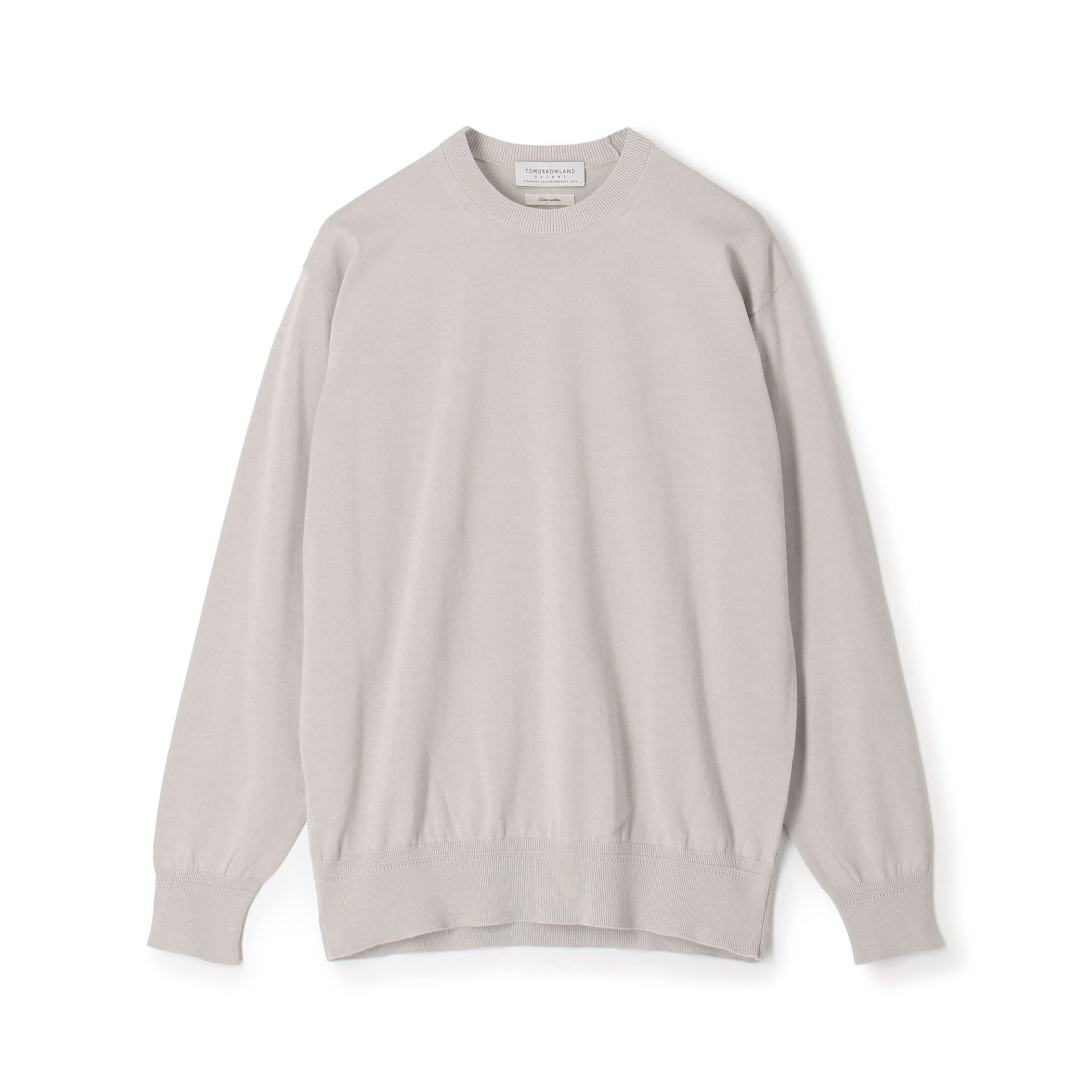 TOMORROWLAND tricot ギザコットン クルーネックプルオーバーニット