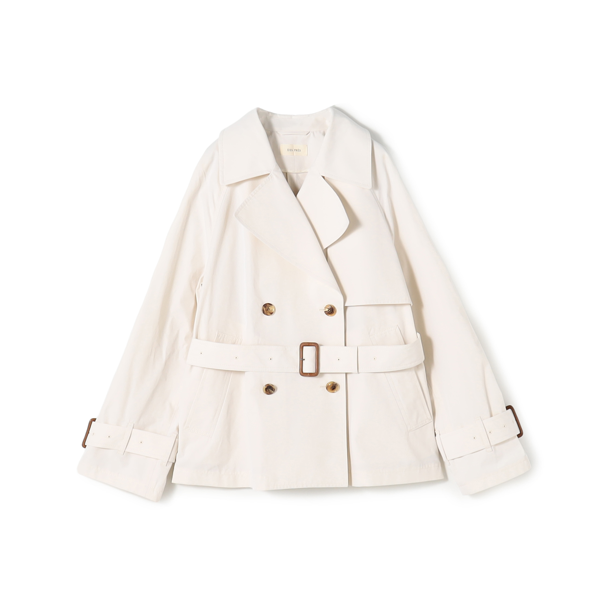 【WEB先行予約】 コットンドライクロス ショートトレンチコート