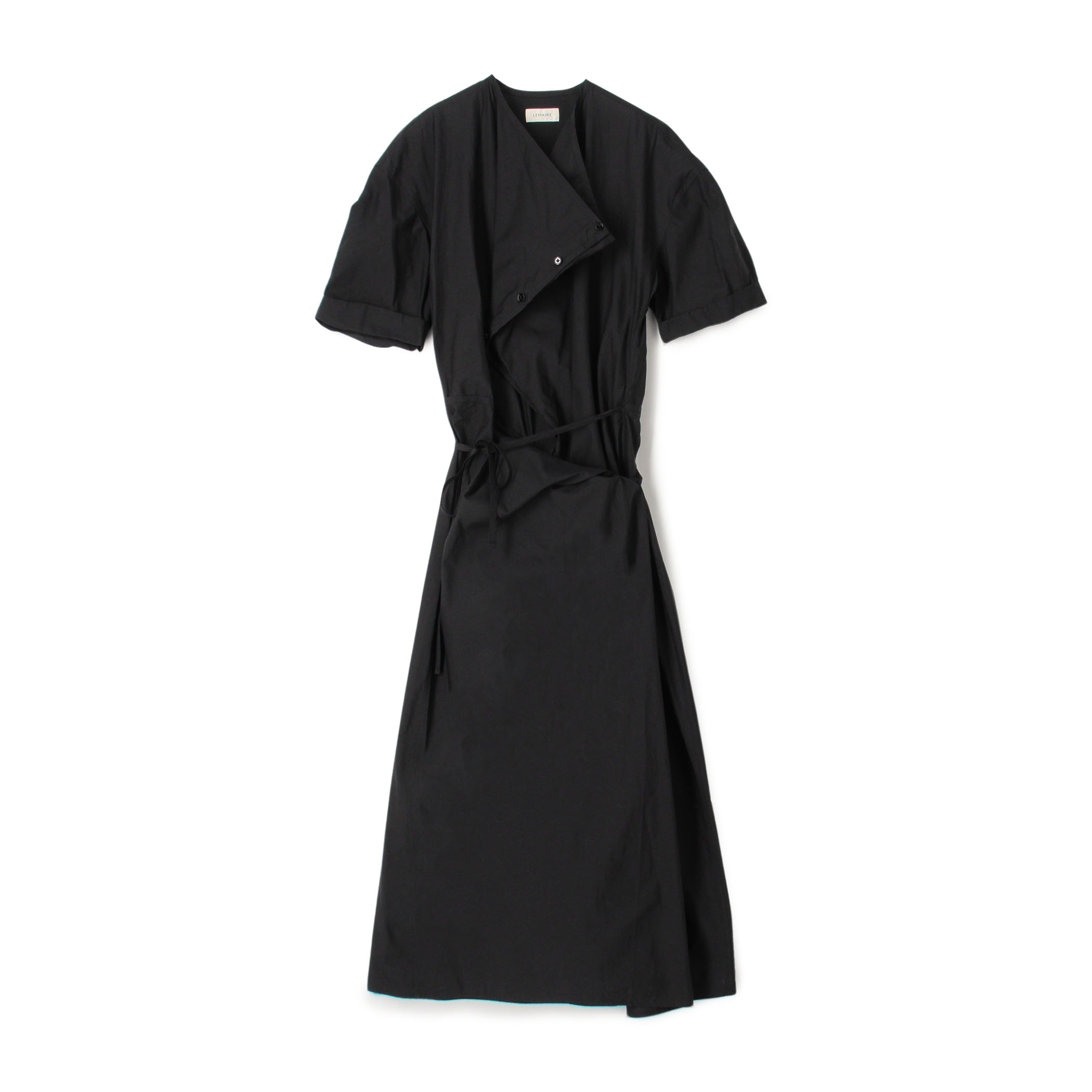 LEMAIRE SHORT SLEEVE WRAP DRESS