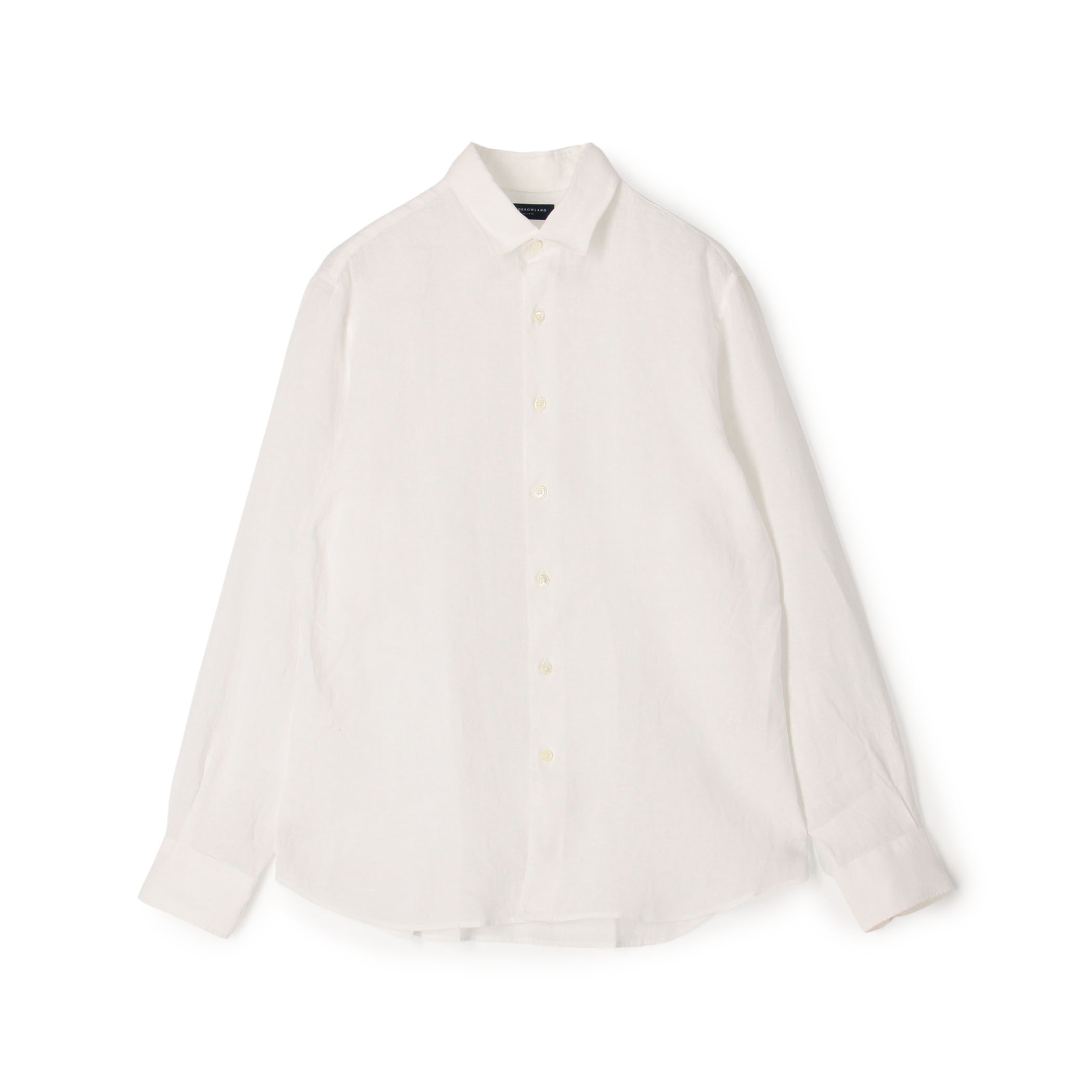 リネン セミワイドカラーシャツ ALBINI