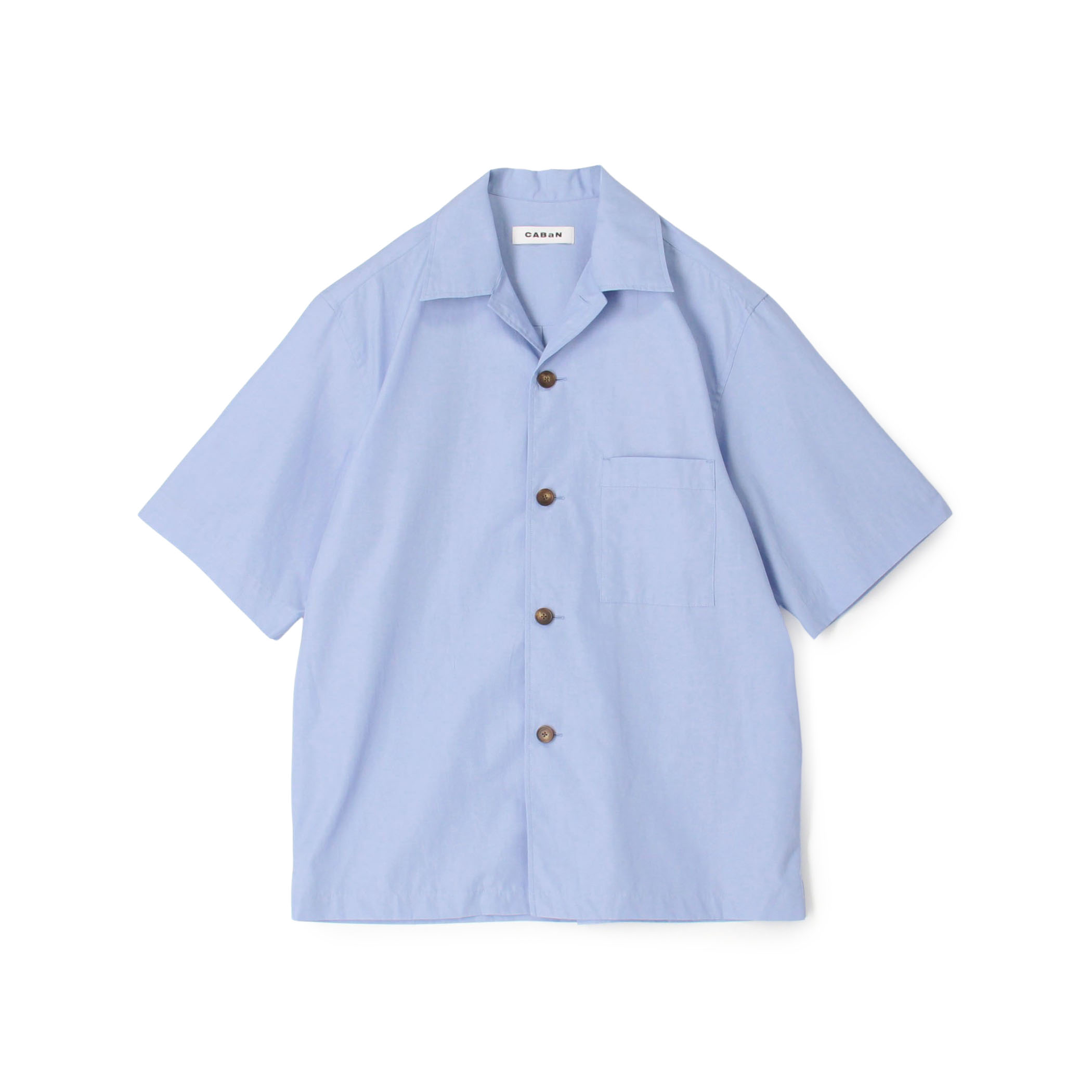 CABaN シャトルポプリン 2-wayオープンカラーシャツ