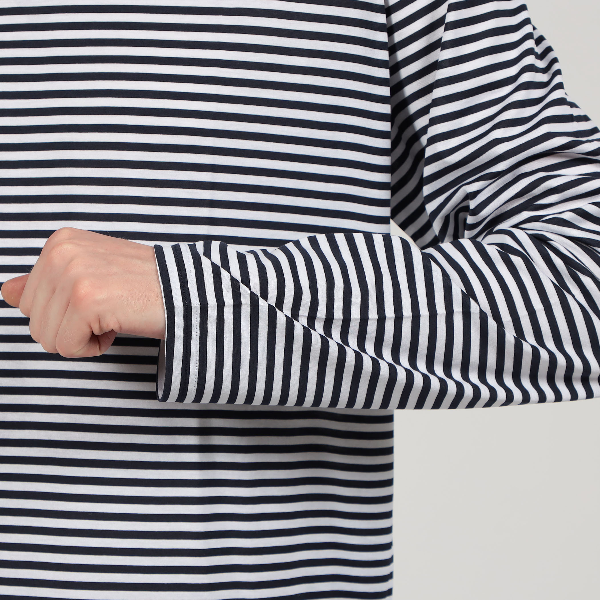 SUNSPEL MTSH0003ES コットンストライプ ロングスリーブ Tシャツ
