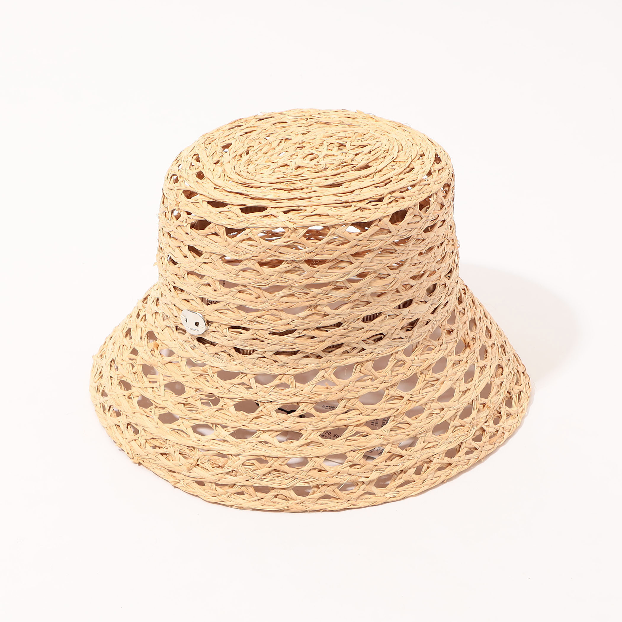 Raffia & paper bucket hat-ラフィアアンドペーパーバケット