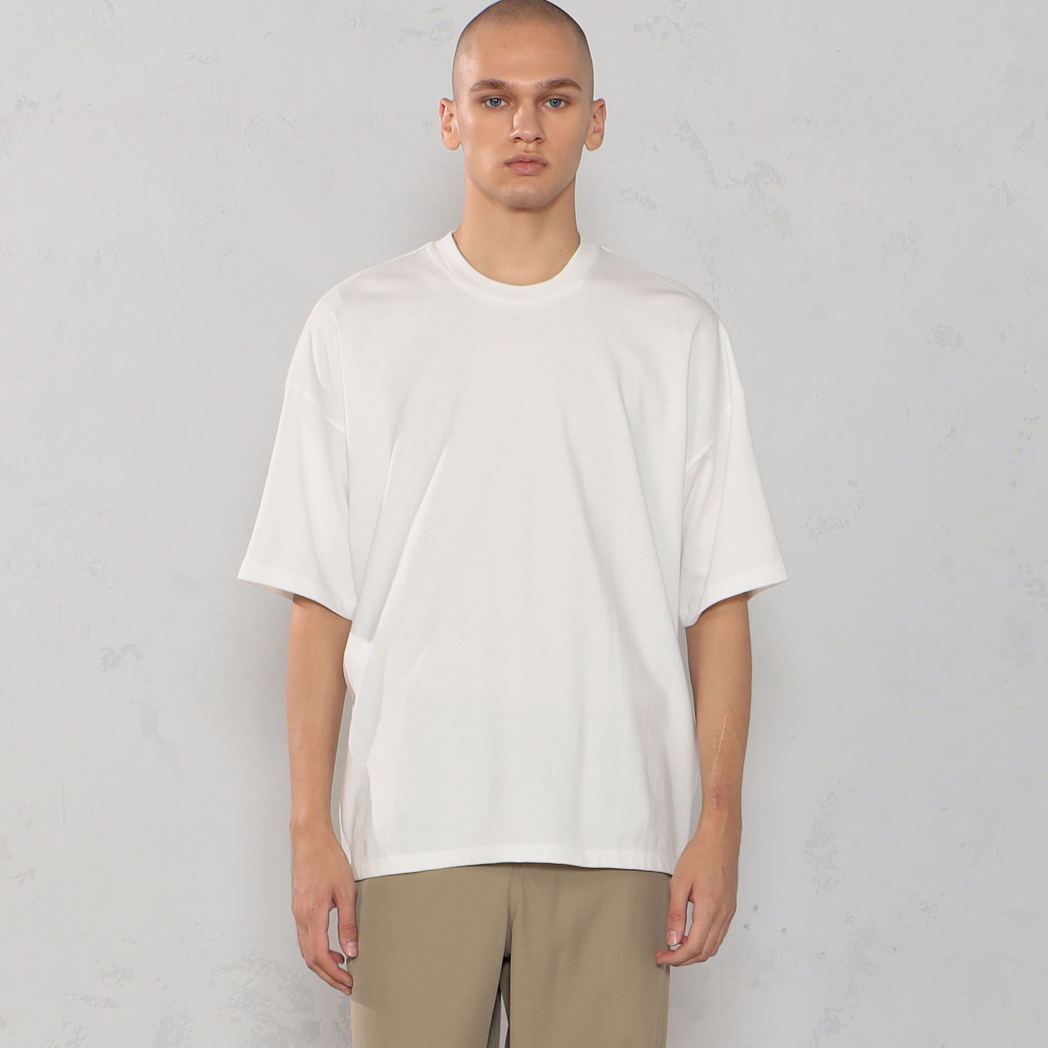 コットン吊り天竺 ショートスリーブクルーネックカットソー