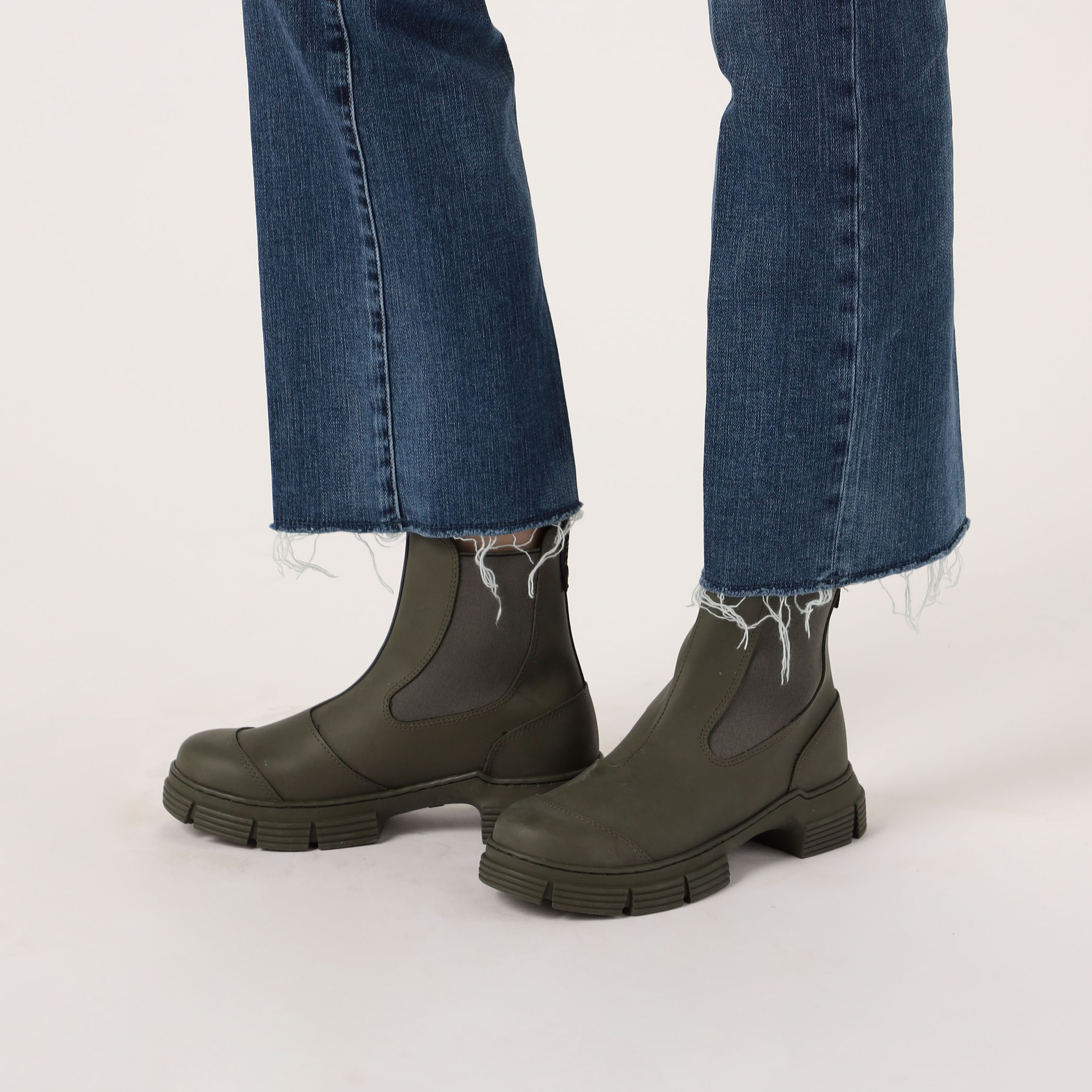 GANNI ガニー ショートブーツ Recycled Rubber City Boot S S