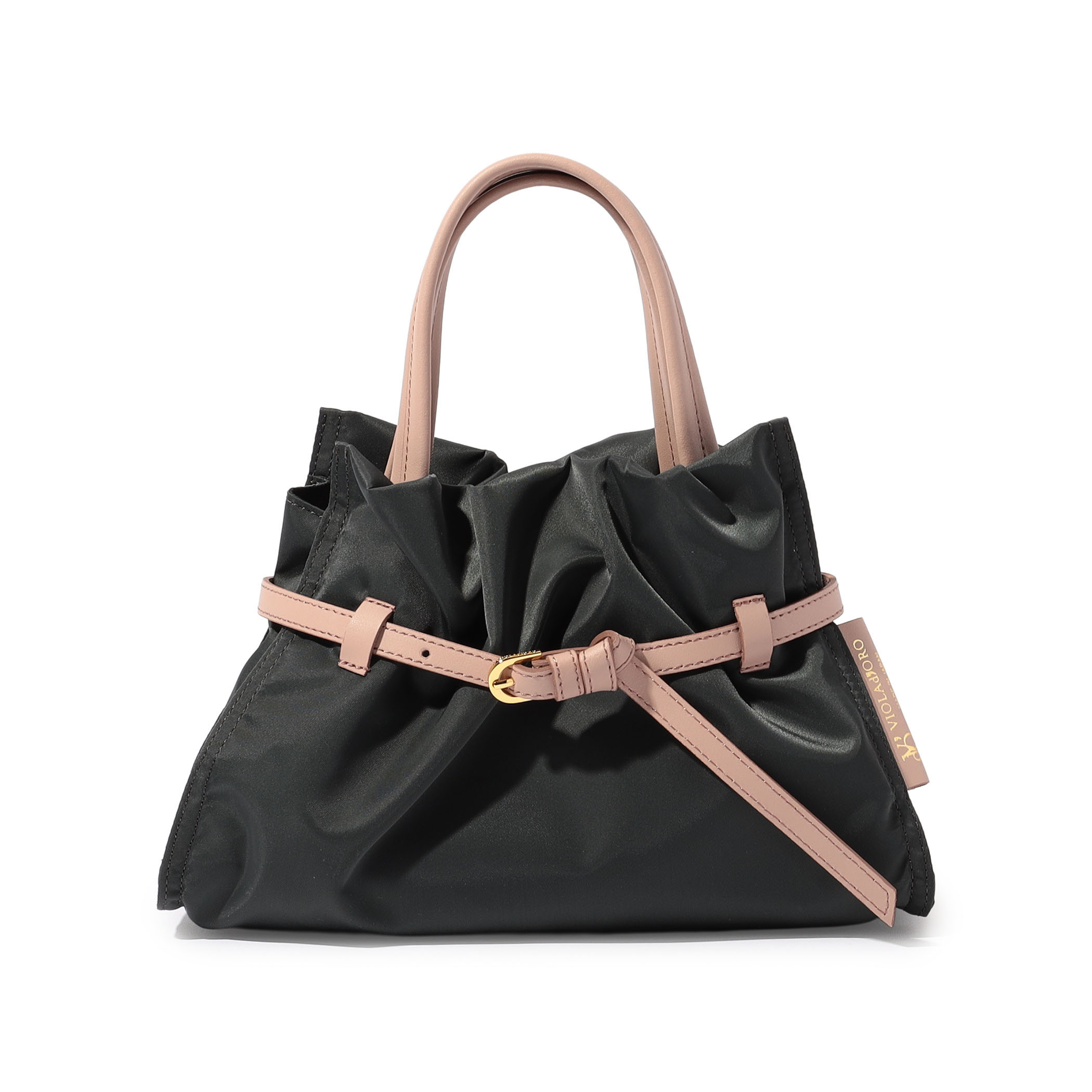 VIOLAd'ORO MINI NYLON BIANCA トートバッグ