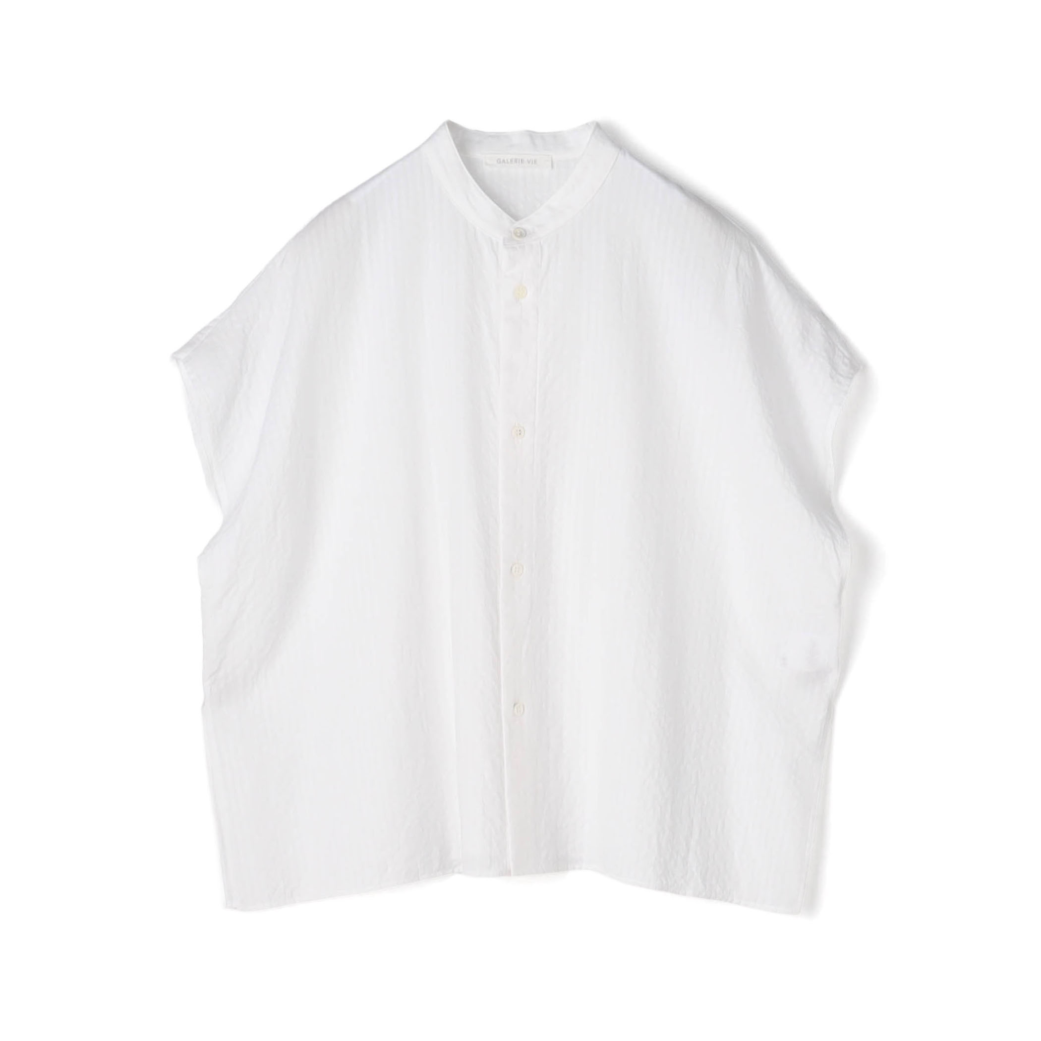 ソフトウェーブ バンドカラーシャツ