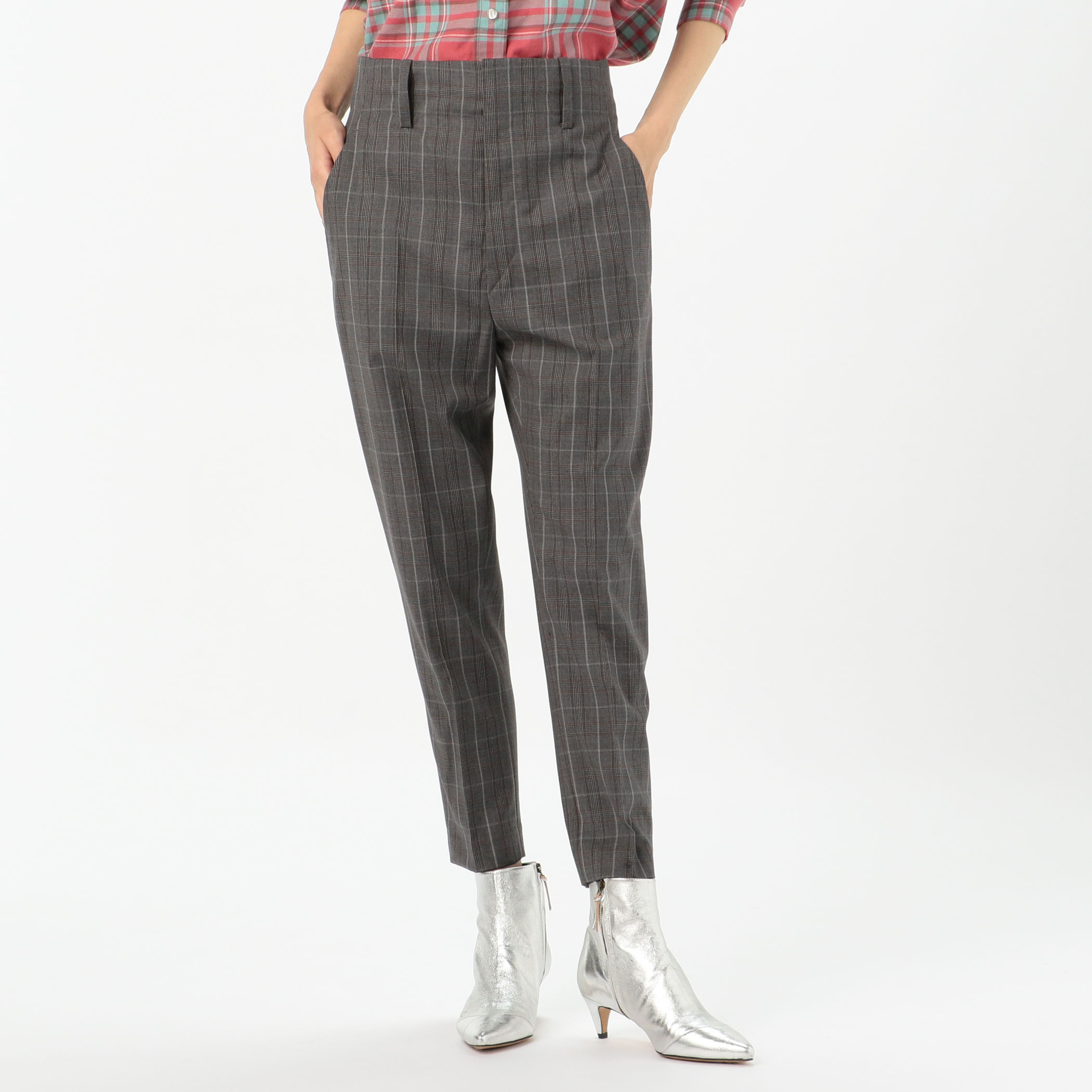 ISABEL MARANT パンツ（その他） 緑 2305225F0014 ISABEL MARANT ETOILE NOAH ウール テーパードパンツ
