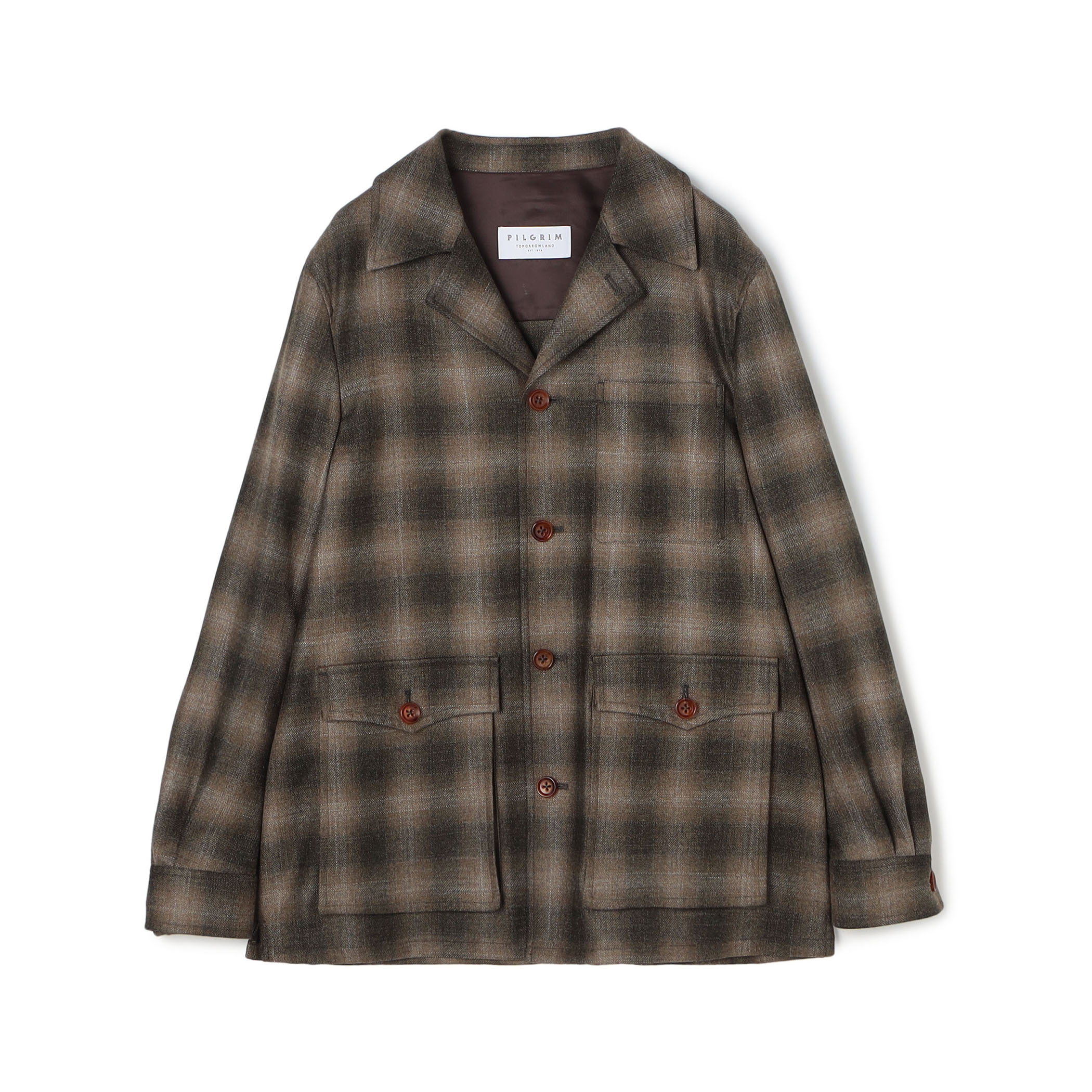 ウールカシミヤシルク ダブルポケット シャツジャケット SILKAIR LORO PIANA