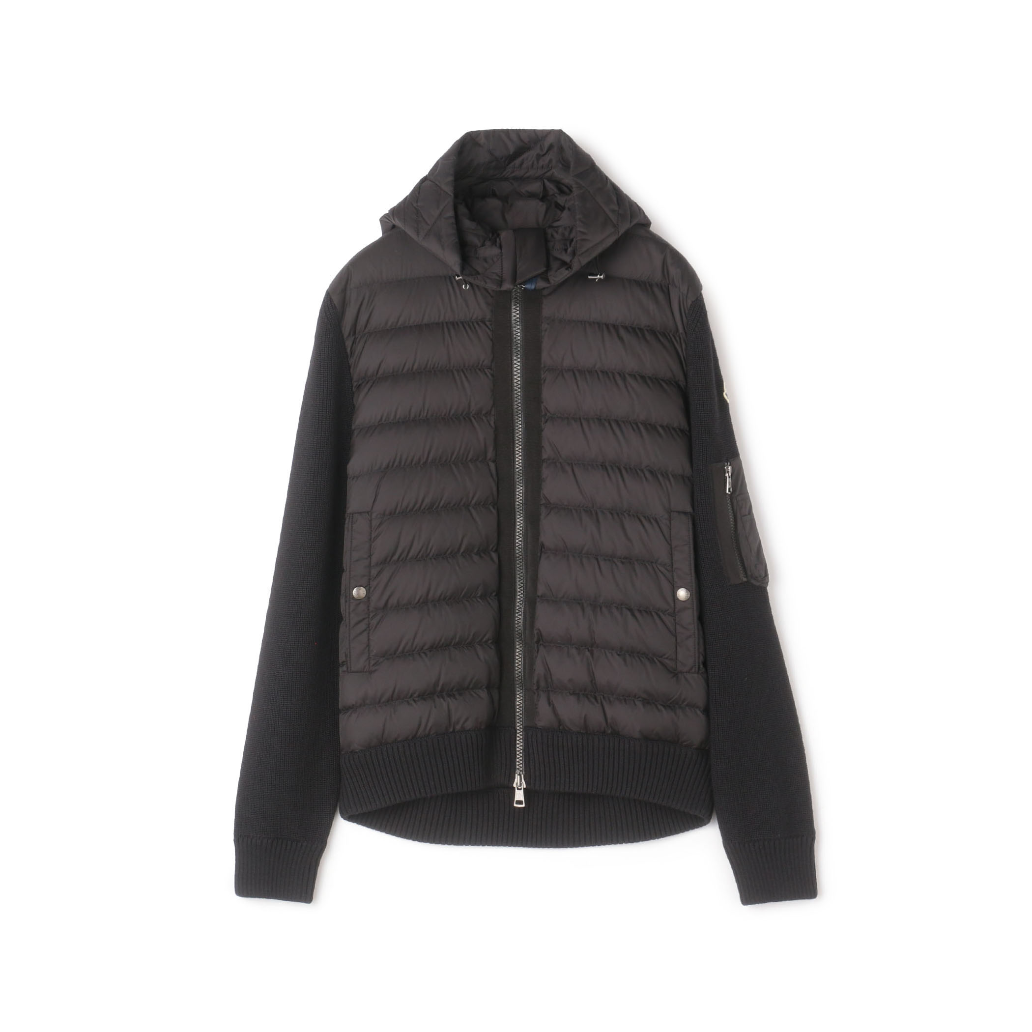 MONCLER CARDIGAN TRICOT ニットコンビダウンブルゾン